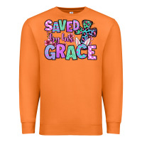 Carrot Easter Day Saved by his grace Premium Sweatshirt - OliviaCreatesArt
