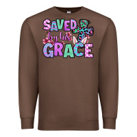 Chestnut Easter Day Saved by his grace Premium Sweatshirt - OliviaCreatesArt