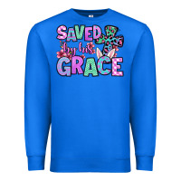 True Royal Easter Day Saved by his grace Premium Sweatshirt - OliviaCreatesArt