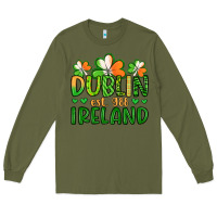Army Green dublin ireland st patrick s day Long Sleeve Tee - Artiststas