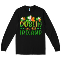 Black dublin ireland st patrick s day Long Sleeve Tee - Artiststas