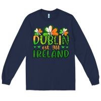Navy dublin ireland st patrick s day Long Sleeve Tee - Artiststas
