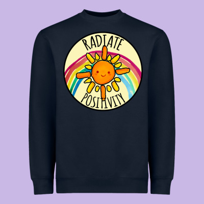 Radiate Positivity Heavyweight Sweatshirt Designed By Bettercallsaul