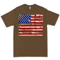 Cacao American flag leopard cowhide Premium Tee - JahusDesignShop