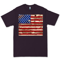 Plum American flag leopard cowhide Premium Tee - JahusDesignShop