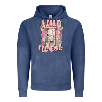 Vintage Denim wild west Vintage Hoodie - MaliasSmallBusiness