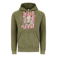 Vintage Olive wild west Vintage Hoodie - MaliasSmallBusiness