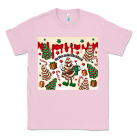 Bubblegum Pink Boojee Christmas cake Classic Tee - MaliasSmallBusiness