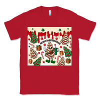 Red Boojee Christmas cake Classic Tee - MaliasSmallBusiness