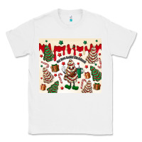 White Boojee Christmas cake Classic Tee - MaliasSmallBusiness