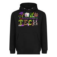 Black mardi gras pharmacy tech Heavyweight Hoodie - OliviaCreatesArt