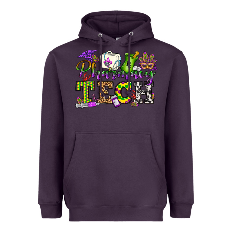 Mardi Gras Pharmacy Tech Heavyweight Hoodie by OliviaCreatesArt | Teevron