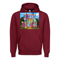 Burgundy salty beach Zipper Hoodie - TumblerDesignByShophia