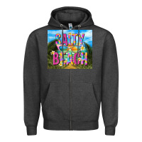 Charcoal Heather salty beach Zipper Hoodie - TumblerDesignByShophia