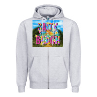 Heather Grey salty beach Zipper Hoodie - TumblerDesignByShophia