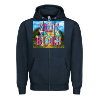 Navy salty beach Zipper Hoodie - TumblerDesignByShophia