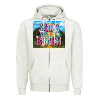 Oatmeal Heather salty beach Zipper Hoodie - TumblerDesignByShophia