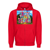 Red salty beach Zipper Hoodie - TumblerDesignByShophia