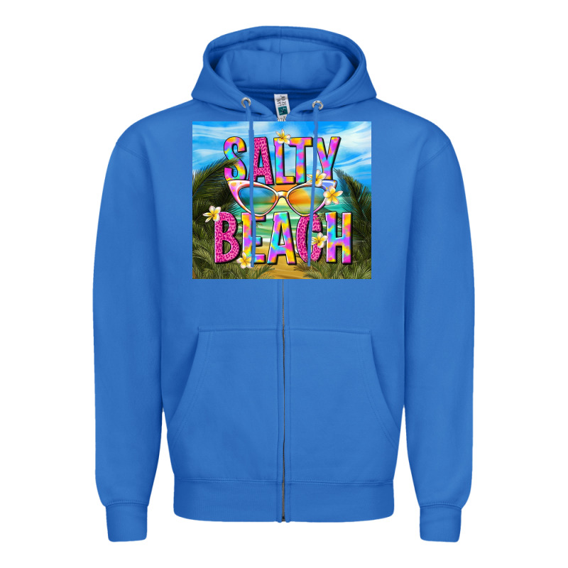 Salty Beach Zipper Hoodie by TumblerDesignByShophia | Teevron