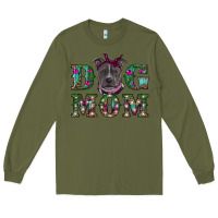 Army Green Christmas dog mom pitbull Long Sleeve Tee - RanaPortraitStore