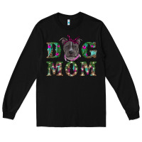 Black Christmas dog mom pitbull Long Sleeve Tee - RanaPortraitStore