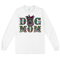 White Christmas dog mom pitbull Long Sleeve Tee - RanaPortraitStore