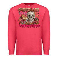 Cardinal Skull chocolate is my Valentine Premium Sweatshirt - FaDigitalArtStudio