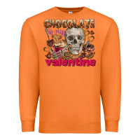 Carrot Skull chocolate is my Valentine Premium Sweatshirt - FaDigitalArtStudio