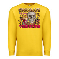 Lemon Skull chocolate is my Valentine Premium Sweatshirt - FaDigitalArtStudio