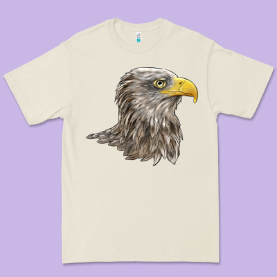 American White Sea Eagle Head Premium Tee Designed By Lillyallendesigns