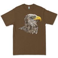 Cacao American White Sea Eagle Head Premium Tee - LillyAllenDesigns