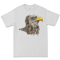 Dove Grey American White Sea Eagle Head Premium Tee - LillyAllenDesigns