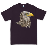 Plum American White Sea Eagle Head Premium Tee - LillyAllenDesigns