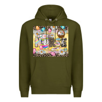 Army Green Easter Nurse Easter Day Premium Hoodie - CowGirlArtShop