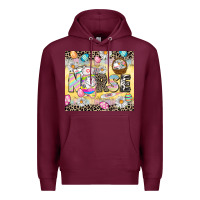 Burgundy Easter Nurse Easter Day Premium Hoodie - CowGirlArtShop