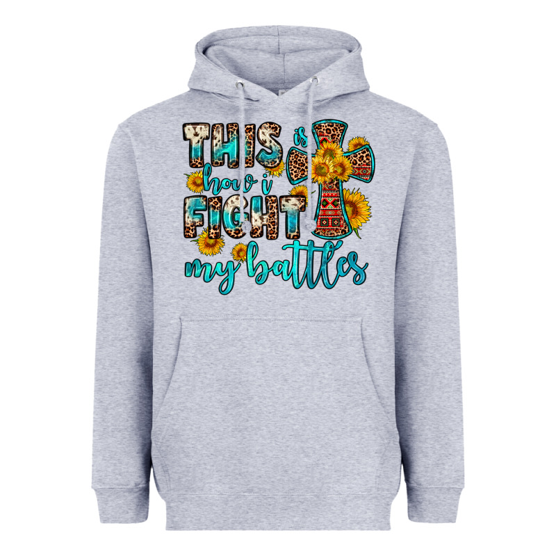 This Is How I Fight My Battles Heavyweight Hoodie by OliviaCreatesArt | Teevron