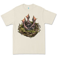 Bird Nest With Baby Birds Premium Tee | Teevron