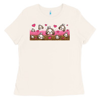 Bone shih tzu dogs libbey glass Ladies Tee - Jasminsmagicworld