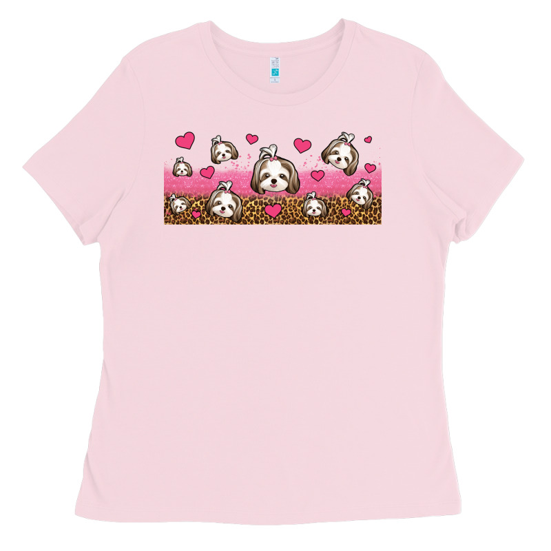Shih Tzu Dogs Libbey Glass Ladies Tee by Jasminsmagicworld | Teevron