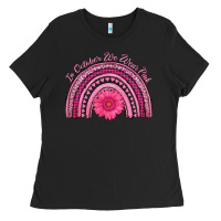Black in october we wear pink rainbow Ladies Tee - AdoDesignShop