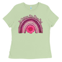 Matcha in october we wear pink rainbow Ladies Tee - AdoDesignShop