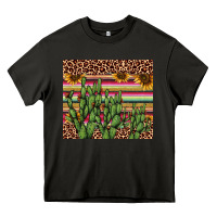 Asphalt cactus serape Heavy Core Tee - AdoDesignShop