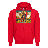 Red our lady of guadalupe Zipper Hoodie - TumblerDesignByShophia
