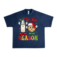 Navy tis the season Urban Heavy Tee - MaliasSmallBusiness
