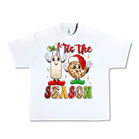 White tis the season Urban Heavy Tee - MaliasSmallBusiness