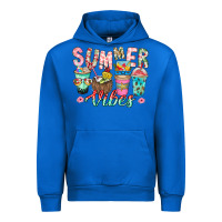Cobalt Summer Vibes Urban Hoodie - CowhideDigitalArt