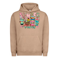 Pigment Burro Summer Vibes Urban Hoodie - CowhideDigitalArt