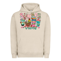 Pigment French Oak Summer Vibes Urban Hoodie - CowhideDigitalArt