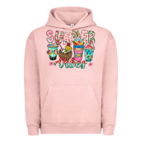 Pigment Salmon Summer Vibes Urban Hoodie - CowhideDigitalArt