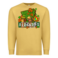 Antique Gold St. Patrick's Arkansas Premium Sweatshirt - OliviaCreatesArt